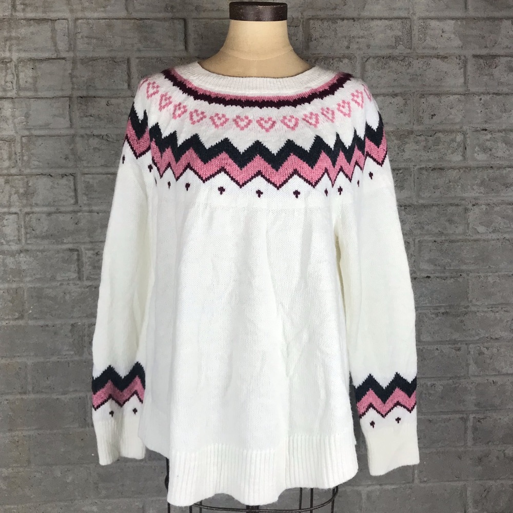 LOFT warm comfy flowy oversized round neck Sweater
